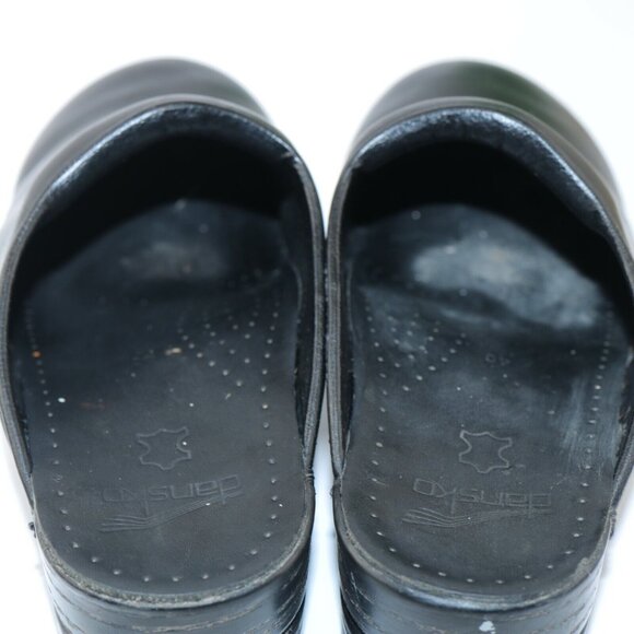 Dansko Womens Sonja Mule Size 40 9.5 Black Leather Work Nursing Comfy Shoe - Picture 11 of 12